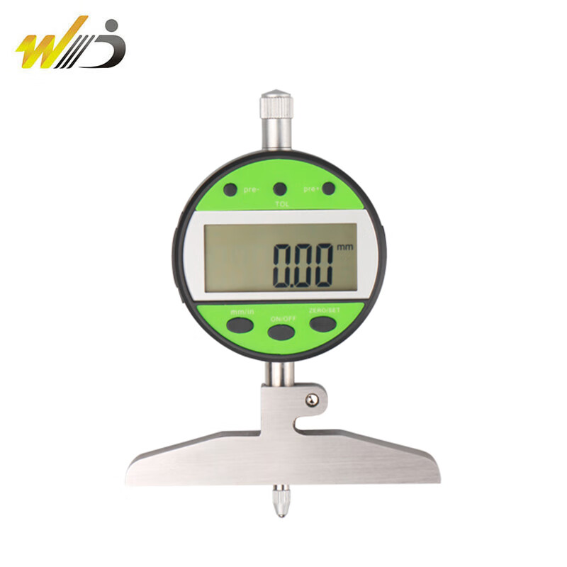 韦度(wd)数显深度表百分表千分表深度计高度计规轮胎花纹深度尺0-100