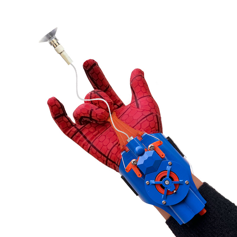 抖音蜘蛛侠玩具喷射器漫威蜘蛛侠蛛网蛛丝吐丝发射器喷射器黑科技喷丝