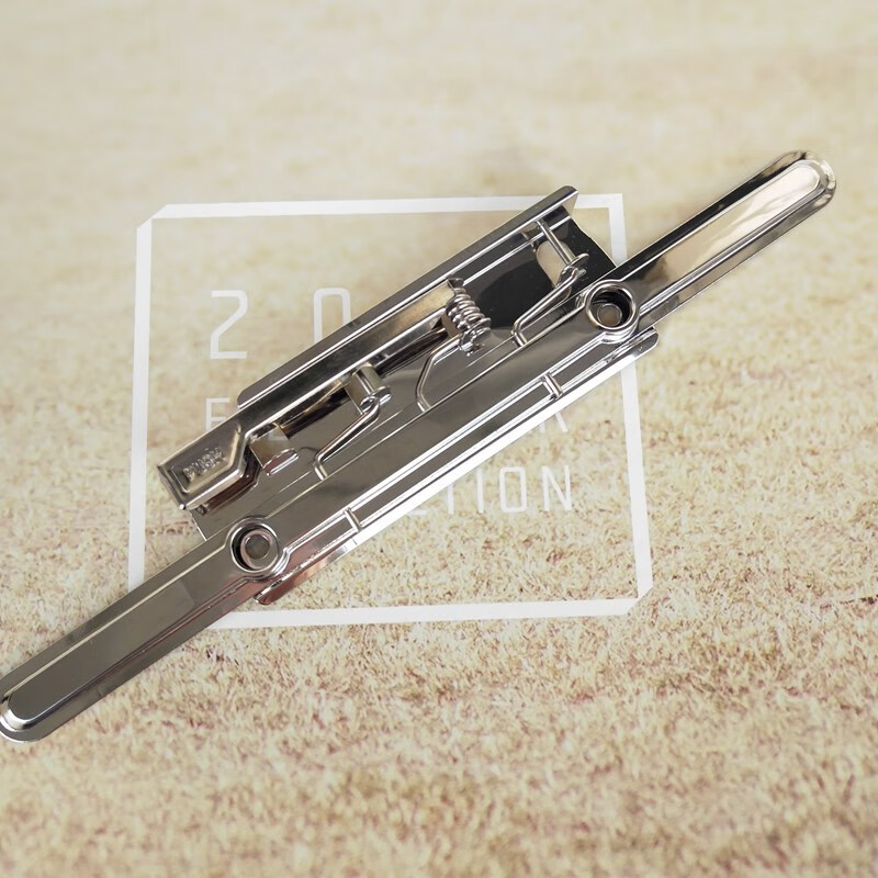 不锈钢长铁夹图纸夹工地展示栏夹固定强压夹8寸大号文件报纸夹子 长压