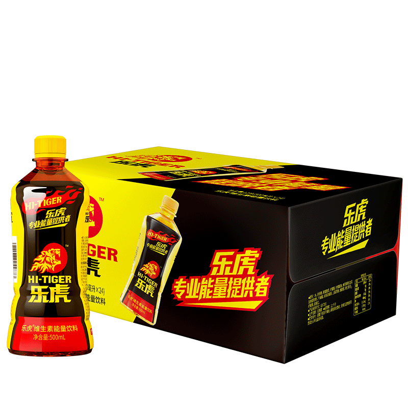 达利园乐虎牛磺酸维生素能量饮料运动健身饮品500ml*24瓶秋游饮料整箱装