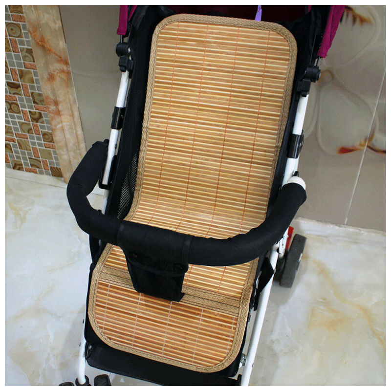 涂彩婴儿推车凉席垫儿童新生儿伞车竹席坐垫宝宝通用双面透气席子 2段