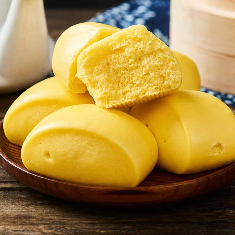 隽颜堂玉米馒头杂粮主食半成品早餐速食五谷早点包子面点速冻食品奶香