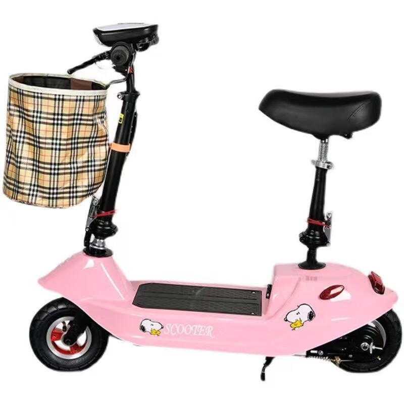 wonst2023新款电瓶车小海豚小型电动车女士代步成人折叠电动滑板车