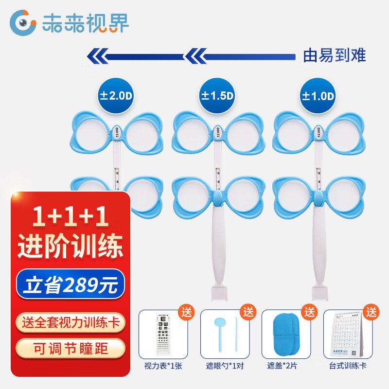 未来视界（FUTURE  VISION） 手动反转拍翻转拍训练可调瞳距双面镜蝴蝶镜儿童弱视翻转镜 进阶版套餐