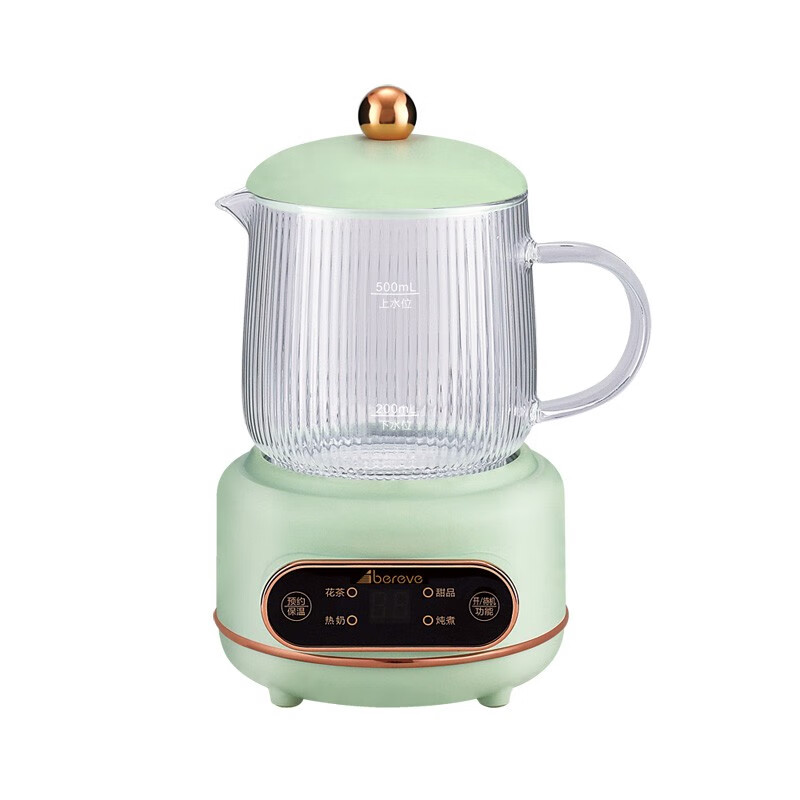 abereve艾贝丽电炖杯液体加热器养生壶abl-dd73 薄荷绿 500ml