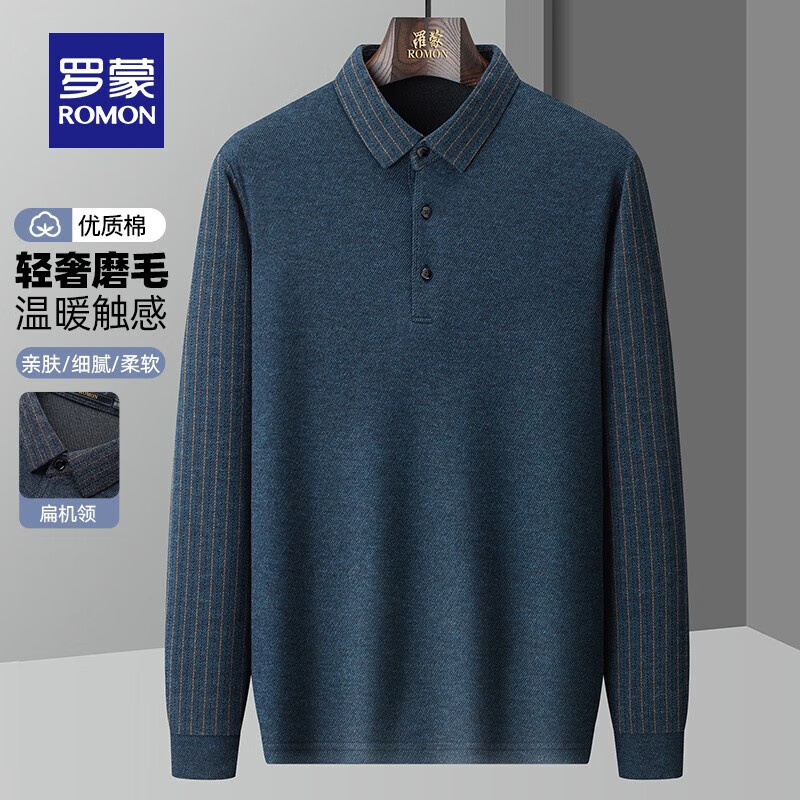 ���ڲ��������ɣ�ROMON��ĥë����T������ʿ�ﶬ�����귭�챣ů��֯��׿������°ְ�װ ī�� XL(����135-148��)