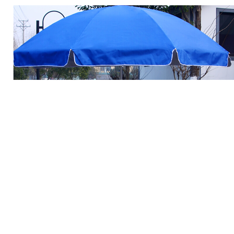 户外遮阳伞大号摆摊伞庭院伞大型雨伞商用太阳伞地摊沙滩伞防雨防晒圆伞折叠钓鱼伞双层广告伞 双层3.0米红三层架/银胶加厚