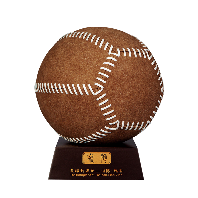 贺杨喻旗舰鞠蹴鞠比赛用蹴鞠古代礼品临淄蹴踘足球起源地 深卡其布色