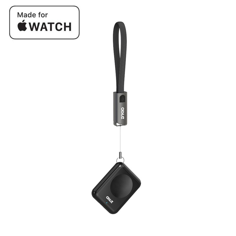 OISLE苹果手表便携式充电器appleiwatch5/4/3/2/1代小巧迷你磁力无线充 黑色