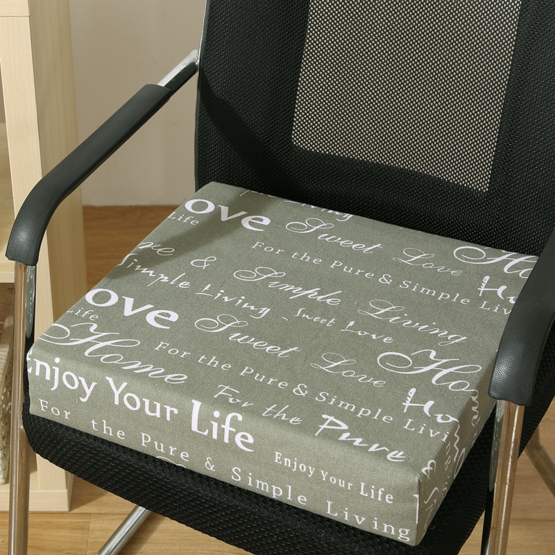 童 45d高密度海绵坐垫椅垫餐椅木沙发办公增高加厚硬可拆洗 sweethome