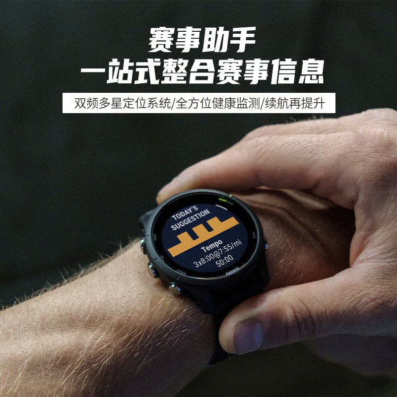 佳明（GARMIN）Forerunner255专业跑步智能户外运动手表多星定位心率血氧 神秘灰