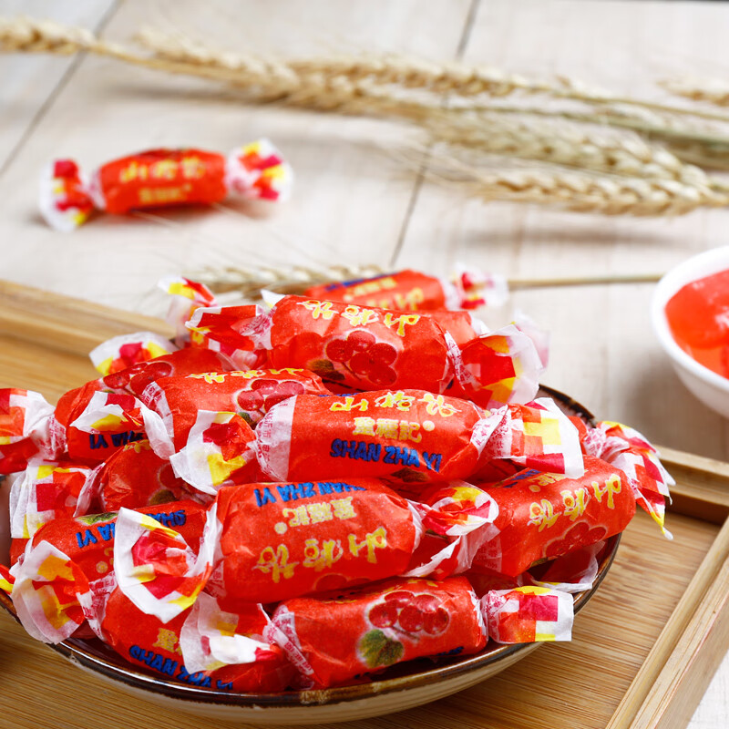 山楂味軟糖500g飴糖水果糖水果味高粱飴孕婦零食兒童特產(chǎn) 山楂味