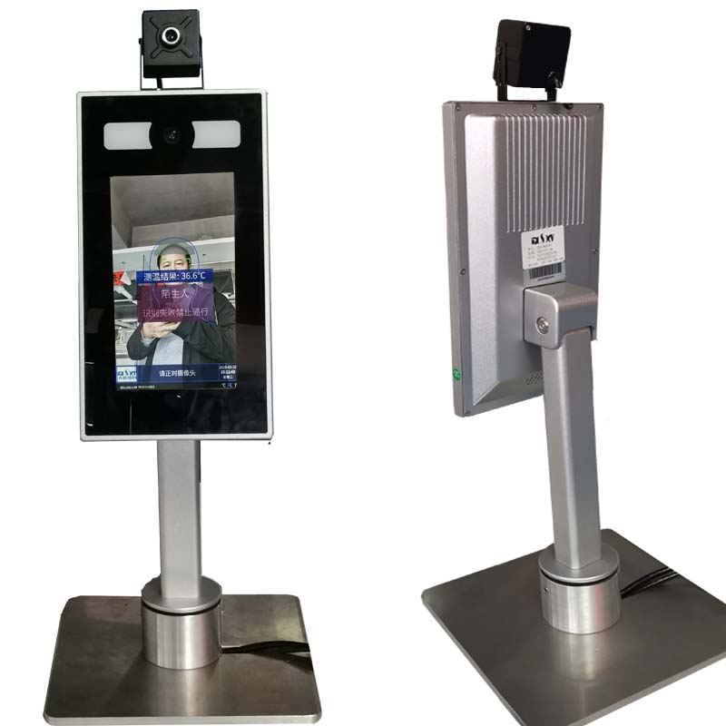 非接触式红外人脸识别测温一体机 人脸识别测温门禁一体机(台式)(大成