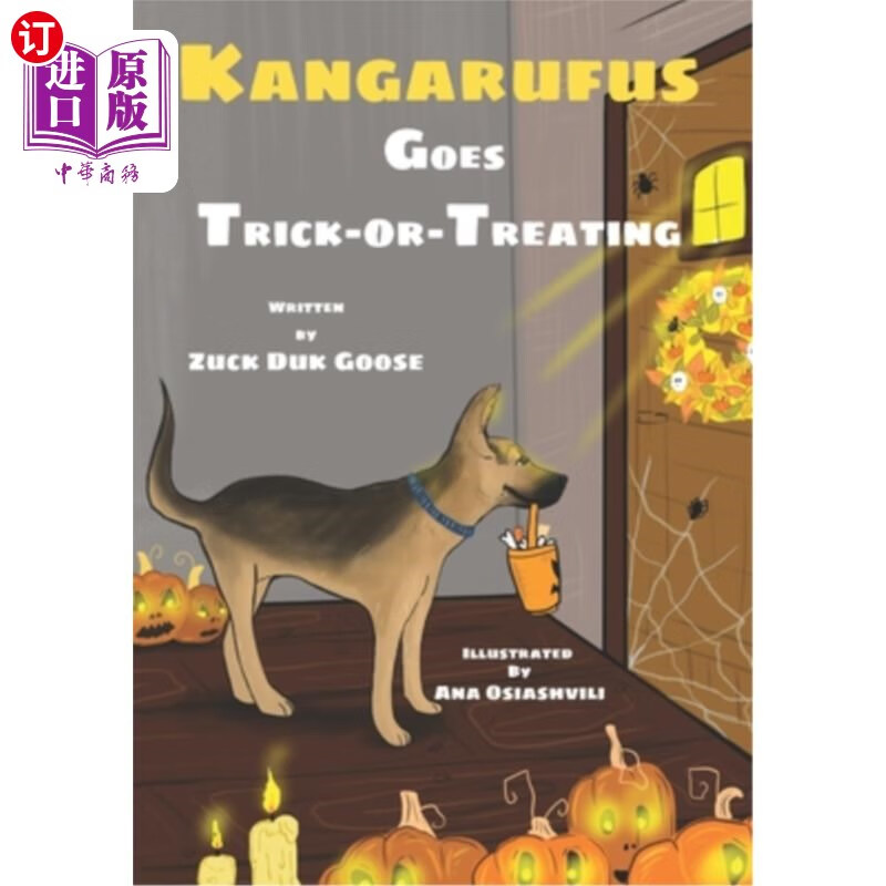 海外直订kangarufus goes trick-or-treating kangarufus就不给糖就
