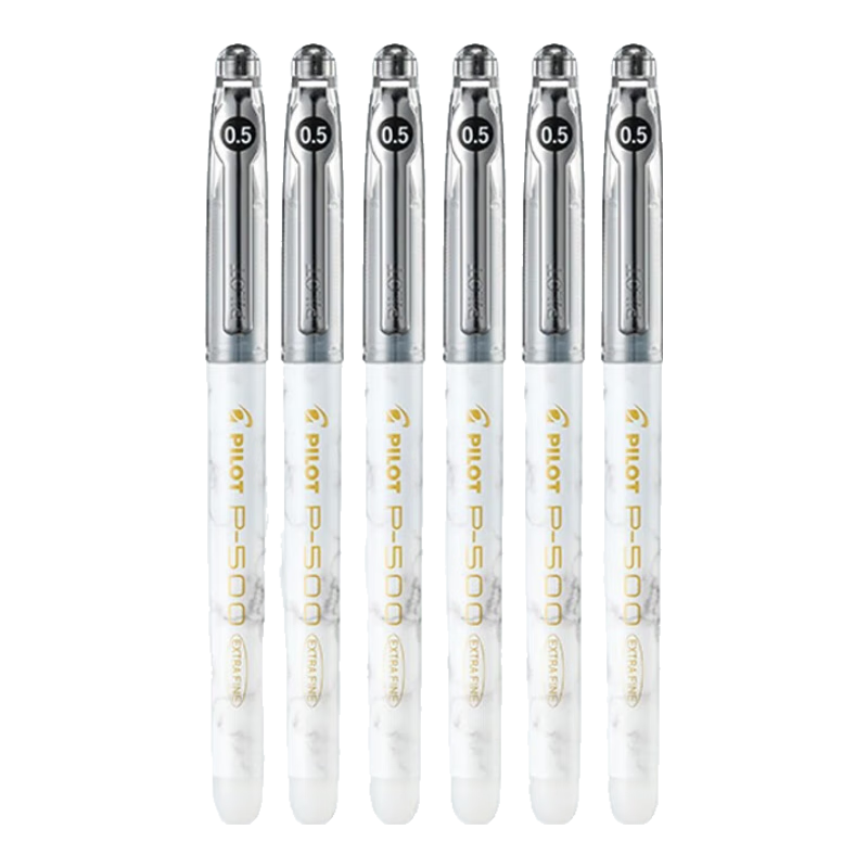 ���ڲ������������Աʣ�PILOT������P500���Ա�-���ϵ�� ������Ա�0.5mm˳������ˮ��ǩ�ֱ� ����ר ��ʯ�� 6֧װ