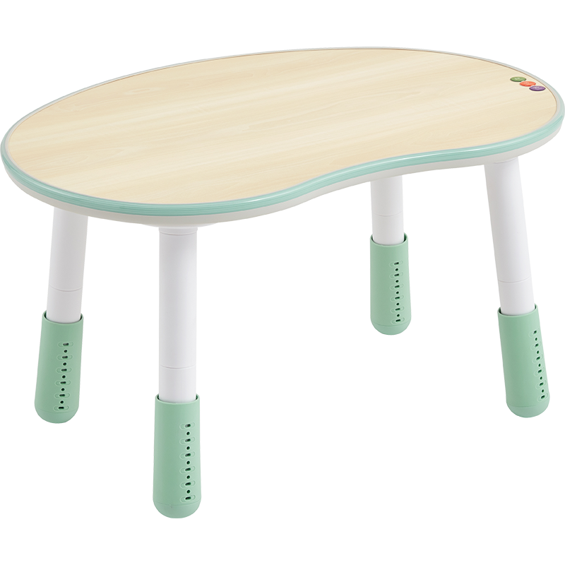 林氏木业卡通可升降儿童学习桌男孩女孩可爱阅读区小书桌子LS336【白色+蓝色】LS336V1-B儿童桌