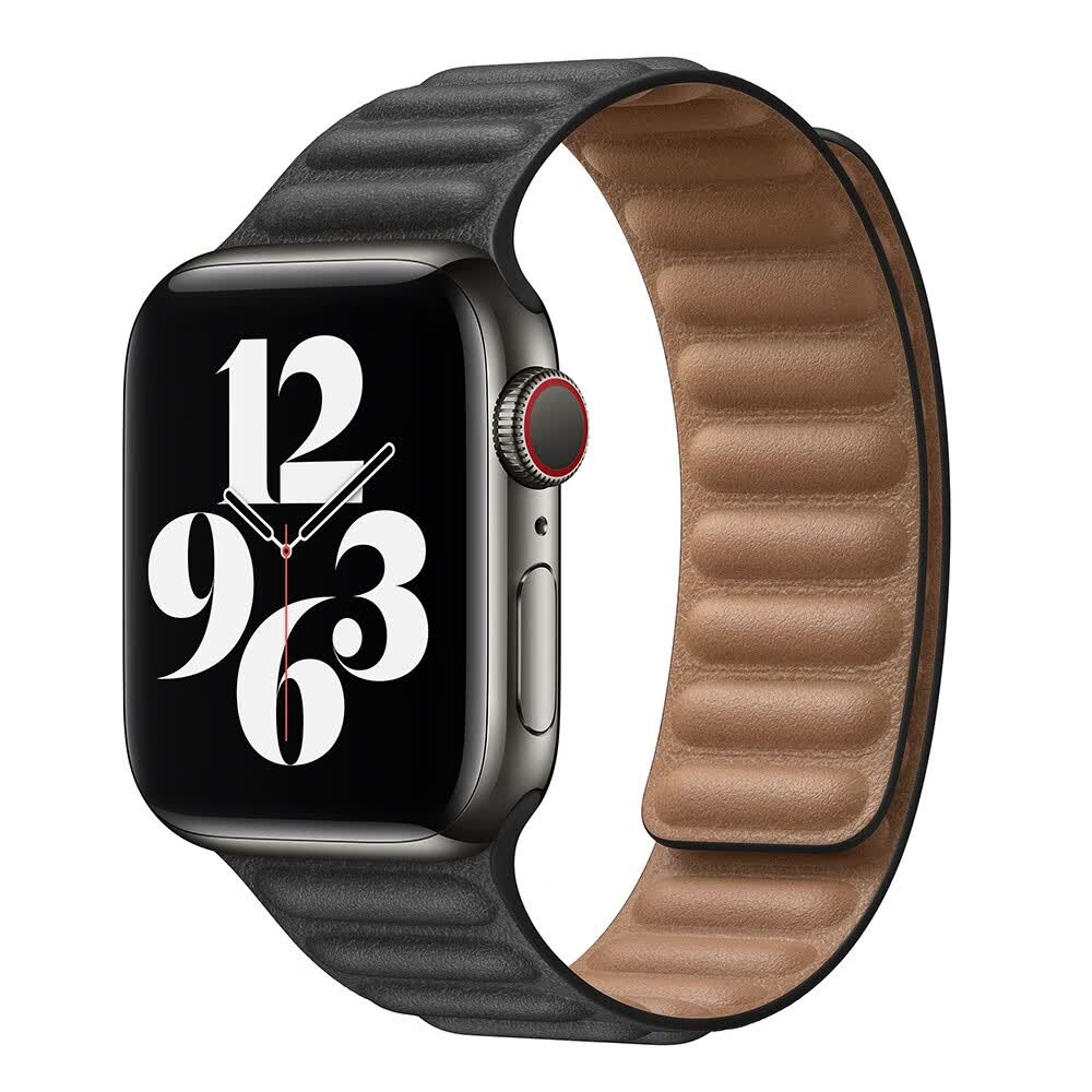【官方新款】适用苹果手表表带皮制链式表带磁扣apple iwatch7/6/5/4