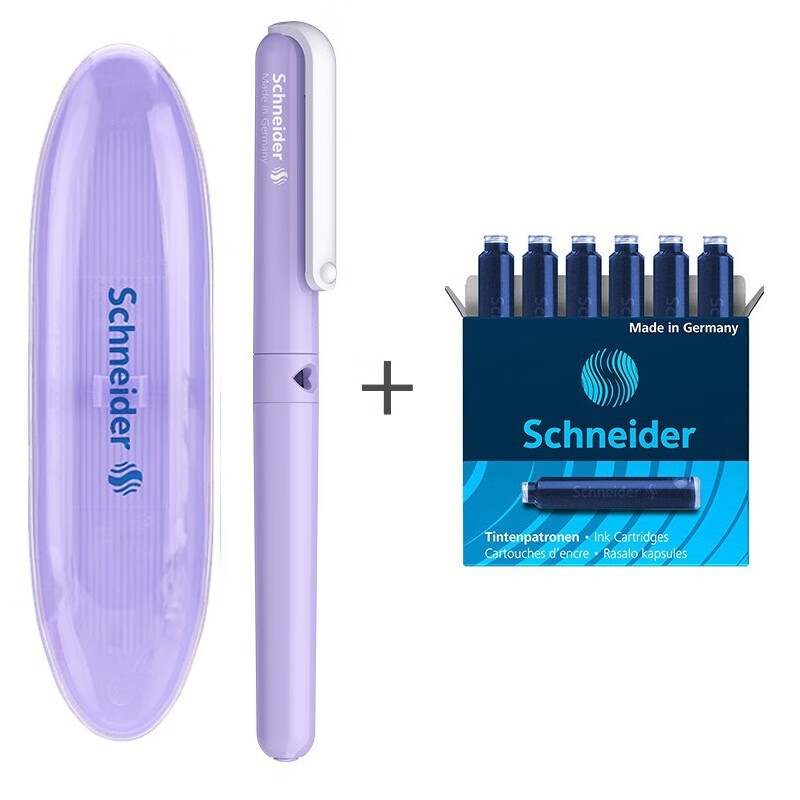 ʩ�͵£�Schneider���¹����ڿ�ѧ����Сѧ��������Ů�����꼶�ճ���д���ְ칫ǩ�ֱָ����ձ�ҵ����BK410EF��0.38MM ��޹�²��ϡ�+6֧��ɫī��