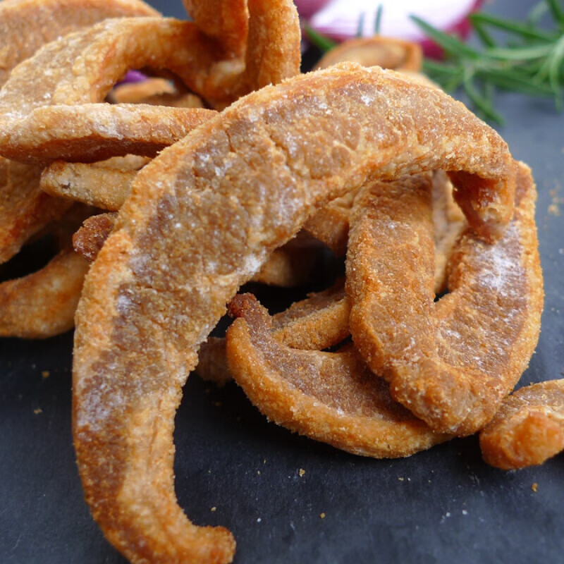 虎钢馋精肉脂渣肉渣好吃无淀粉肉类生酮零食偏瘦猪肉粕 1袋 1kg 猪油