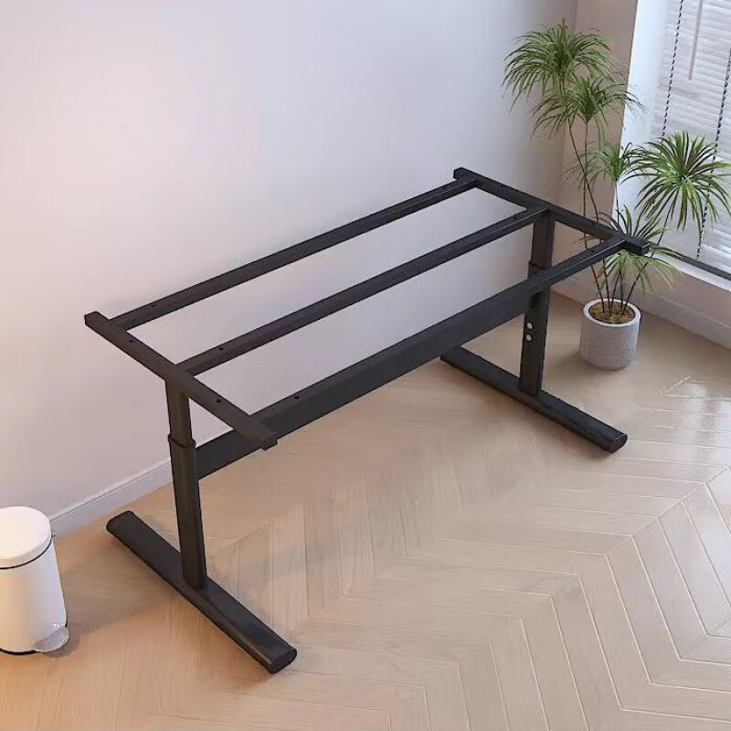 丹尼沙升降桌腿手摇智能电动升降桌腿双电机双横梁办公电脑桌腿支架