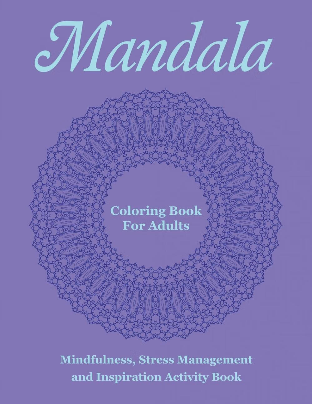 预售 按需印刷 mandala coloring book for adults