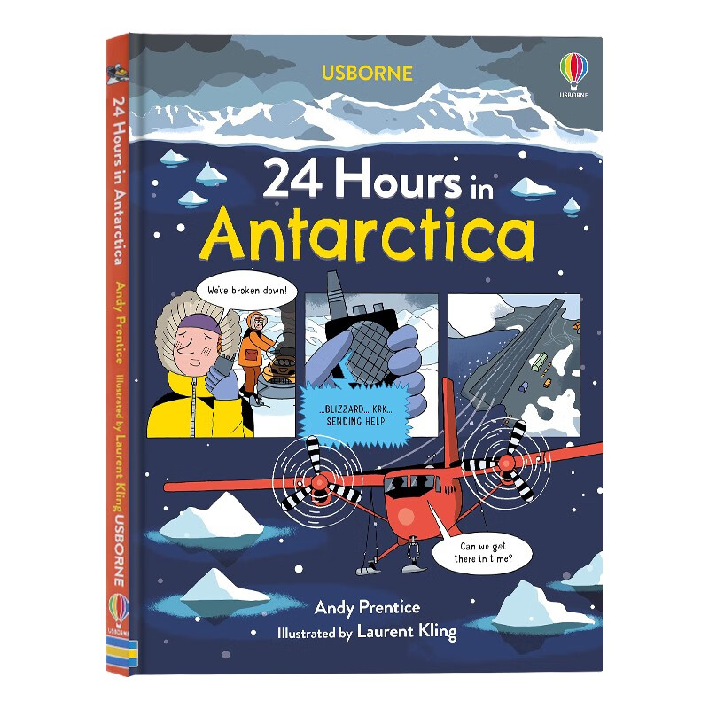 usborne 南极的24小时 英文原版 24 hours in antarctica 精装全彩