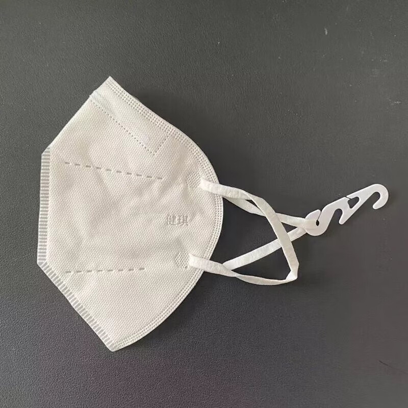 独立外科一次性成人口罩n95防护口罩不勒耳朵 健琪n95口罩白色头戴式