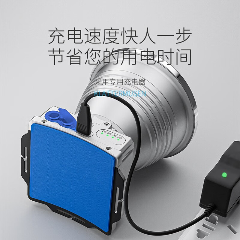 微笑鲨头灯强光超亮户外led矿灯钓鱼灯远射工作灯可充电超长续航头戴灯 普通版【2600mAH】52杯