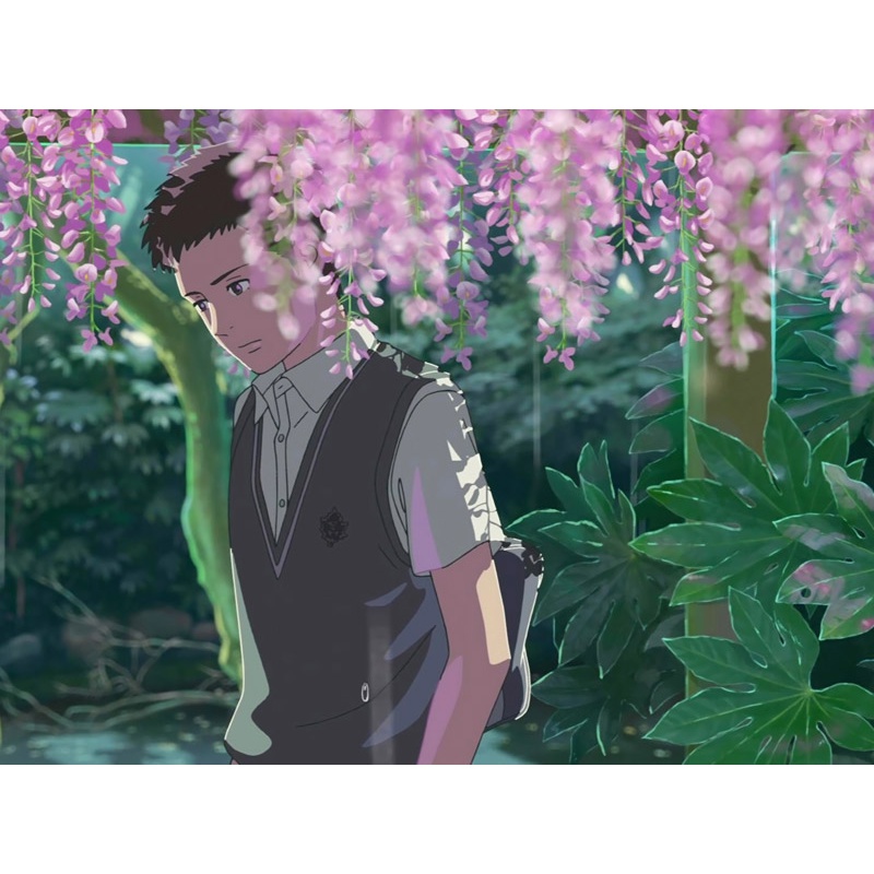 言叶之庭海报墙贴纸画言语之庭新海诚动漫周边二次元大宿舍定制 言叶