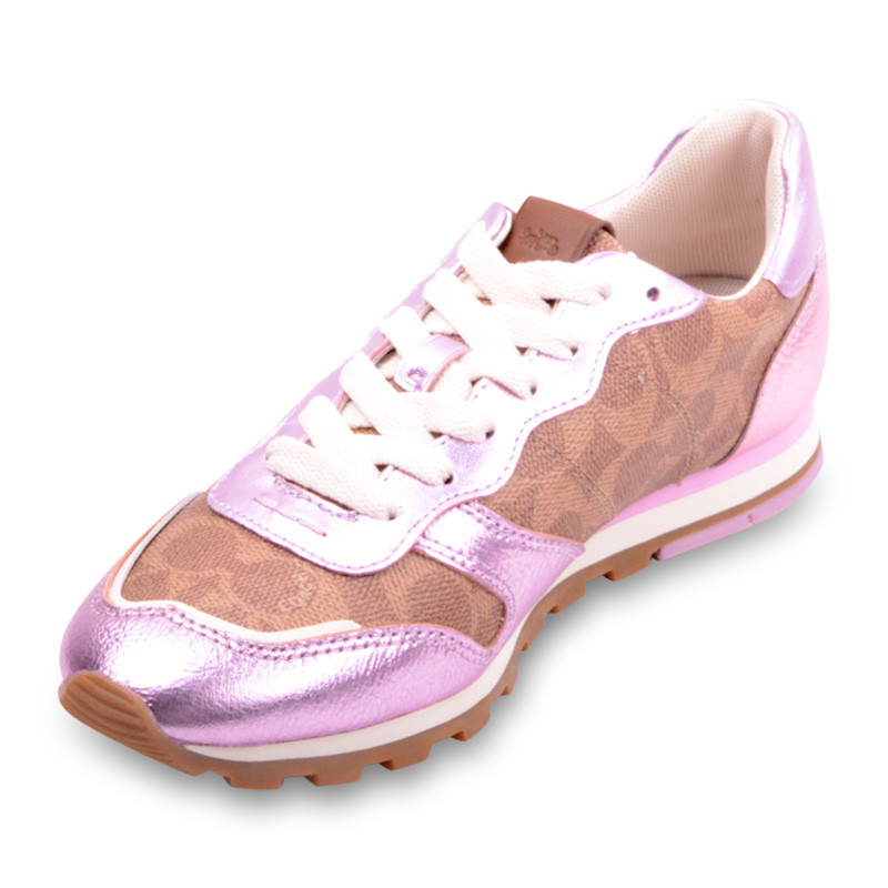 coach/蔻驰 女鞋pvc休闲运动鞋g3342 现货 红棕拼色 中国码36.