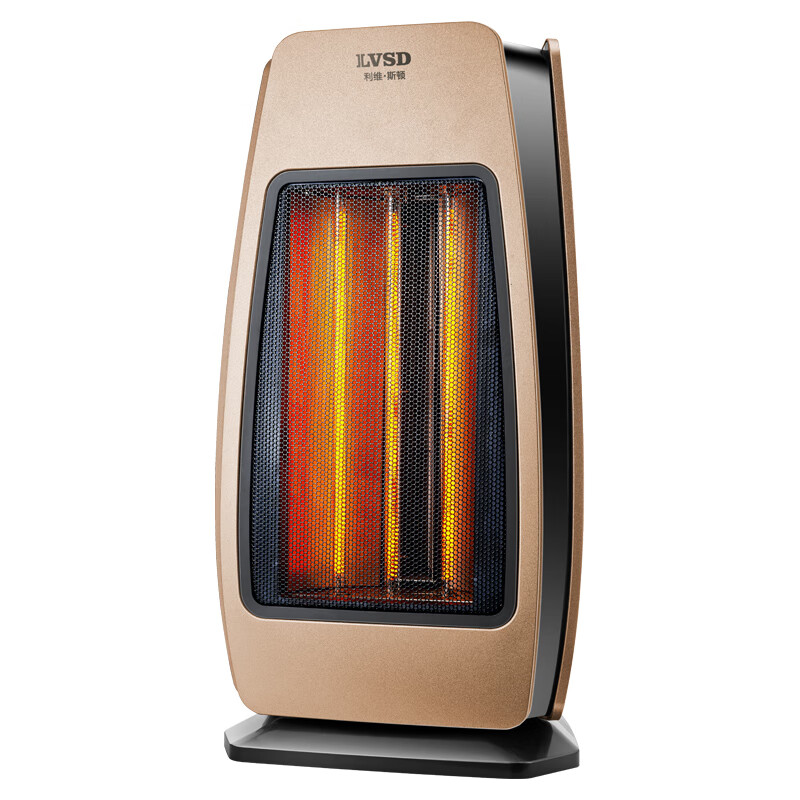 利维斯顿取暖器家用暖风机立式电暖风热风机电暖气节能小太阳遥控电暖器卧室办公室烤火炉APP智能语音AI 速热石墨烯/语音/APP/遥控 香槟金 变频省电2200W