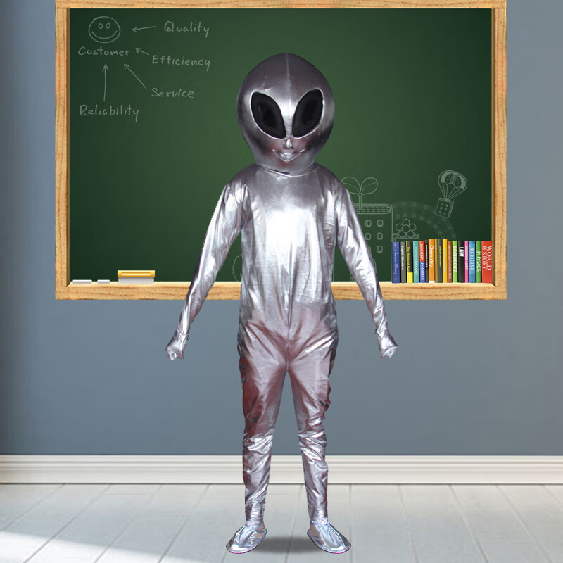 卡通人偶服装大小熊猫套装行走玩偶公仔衣服活动表演头套道具 外星人