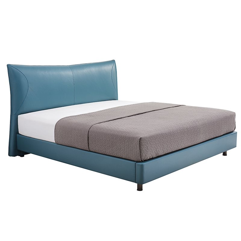 慕思(de RUCCI)皮床 意式轻奢齐边床主卧大床双人床 米兰之梦(米白色皮床+乳胶床垫) 1500*2000