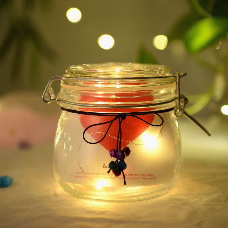 千纸鹤折纸瓶子大号夜光卡扣星星瓶玻璃空瓶许愿瓶漂流瓶幸运星成 1号