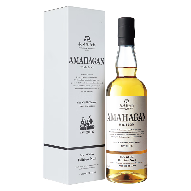 长滨浪漫官旗 原瓶进口日本威士忌 长滨纯麦芽威士忌 波本桶700ml