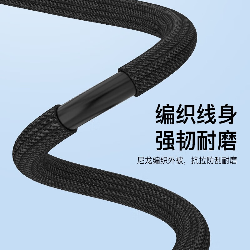 秋叶原（CHOSEAL）工程HDMI线2.0版音视频高清线4K/60Hz电视电脑投影仪机顶盒连接线 1-5米耐磨编织线身企鹅扣QS8133 2米