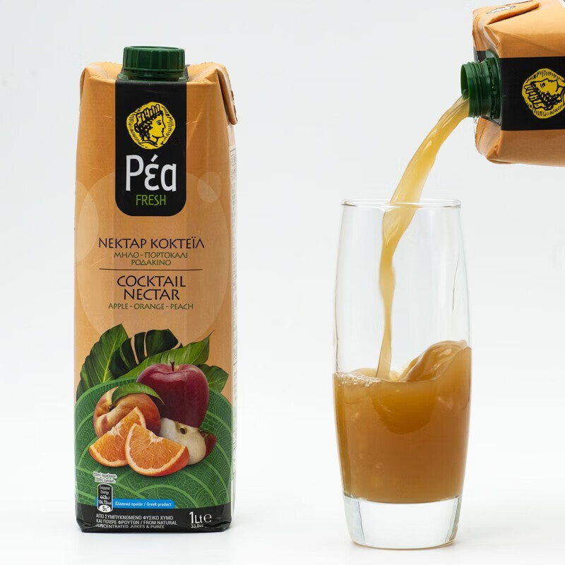 葩莉亚【临期促销】希腊原装进口 复合果汁 果蔬汁饮品果汁饮料1L/盒 复合果汁1L*12盒（到2026/5/19)