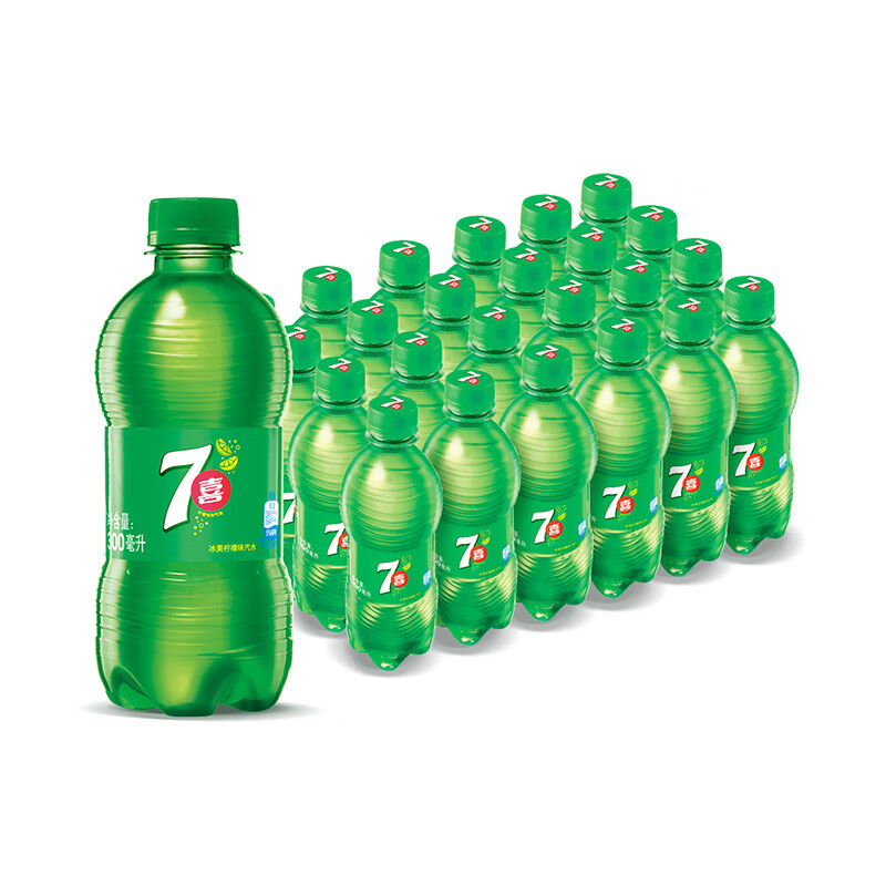 京东特价版app:百事可乐  七喜7up 柠檬味 汽水碳酸饮料 300ml*24瓶*2