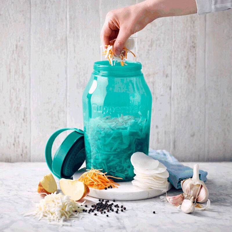 特百惠蓝朋友密封罐大容量手提带盖水壶3L冰箱冷藏干货杂粮保鲜盒 蓝朋友密封罐单个