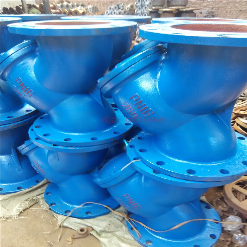 鑫畓球磨铸铁管道 y型过滤器 gl41h-16不锈钢滤网 dn25 40 50 100 200