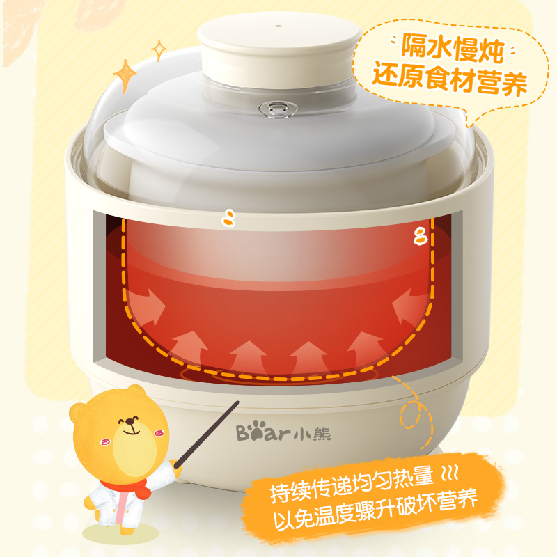 小熊婴儿辅食机电炖锅用米可以打成熟的米糊吗？