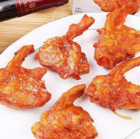 鸡锁骨连心脆半成品奥尔良口味鸡锁骨油炸鸡叉骨5斤油炸小吃家庭装鸡