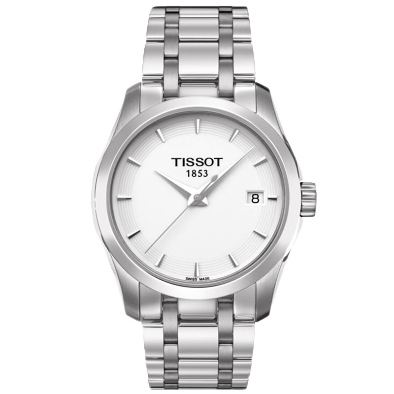 天梭(tissot)全国联保库图系列女表 经典石英手表 简约时尚女士商务