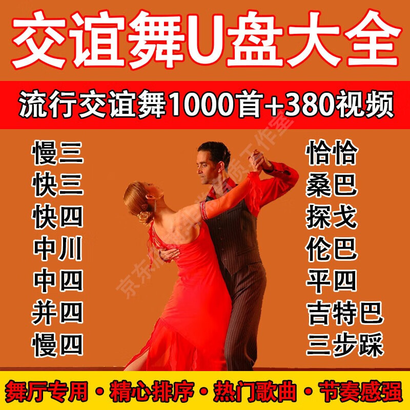 交谊舞大全u盘恰恰 慢三 探戈 三步踩舞厅舞曲音视频mp3高音质u盘 16