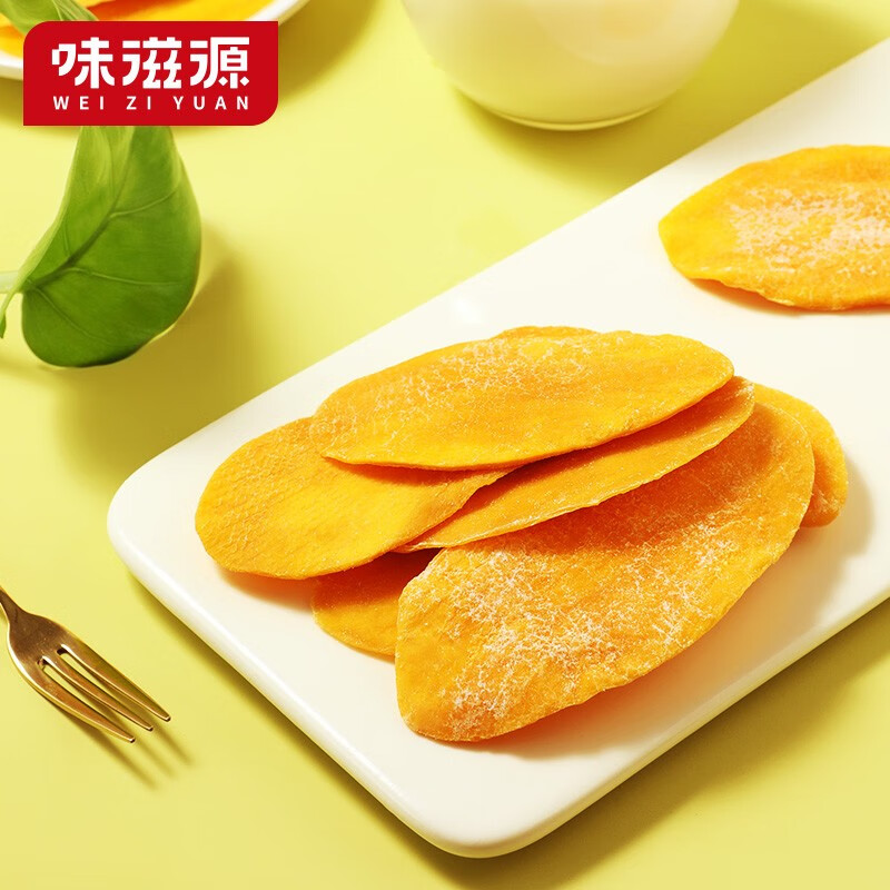 味滋源芒果干水果干果脯 休闲零食办公室下午茶小吃 芒果肉脯 120g*1袋