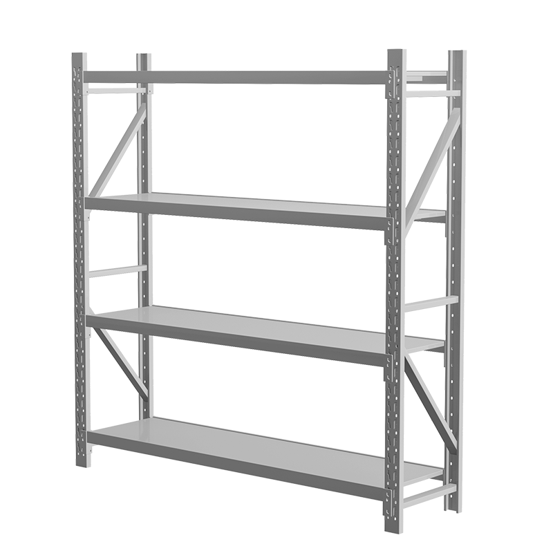 卡奈登(CONEDUN)轻型四层货架 仓库仓储货品摆放架 灰色主架 1.5米长 每层可承重70-100KG WJJJ-152