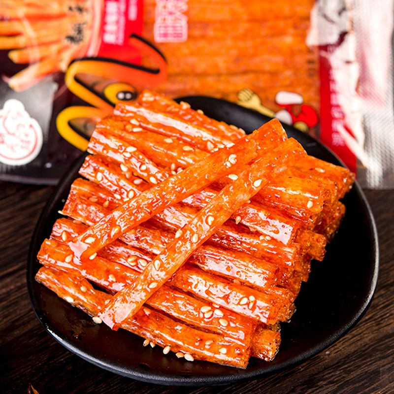 翻天娃辣条麻辣面筋90回忆儿时怀旧特产零食小吃 翻天薯条x10包