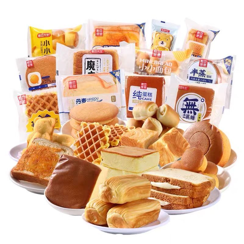 憨豆爸爸面包蛋糕散称混合袋装营养夹心烘焙年年宏早餐新品 混合装