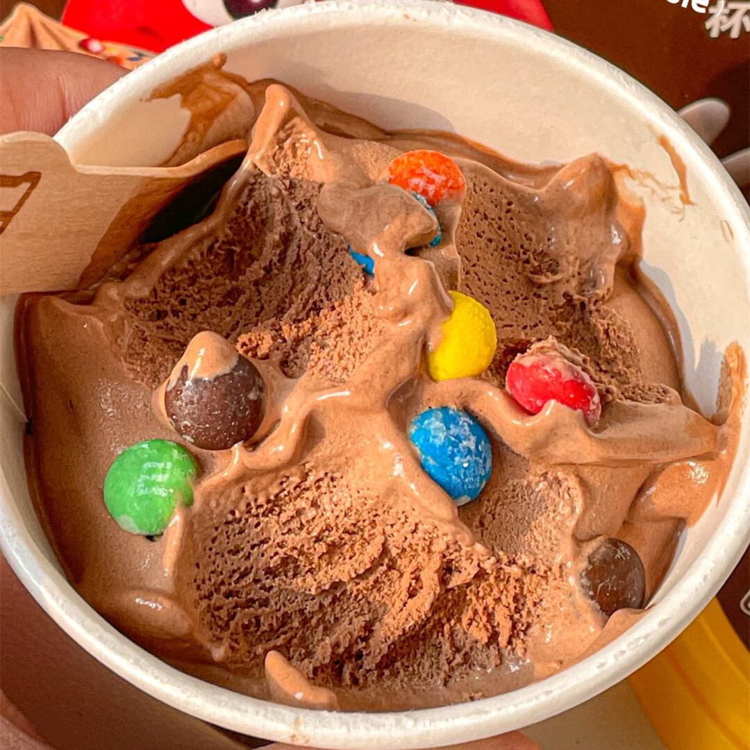 好好猬mm豆冰淇淋mm豆逗趣冻到碗里来网红冰激凌巧克力牛乳味雪糕