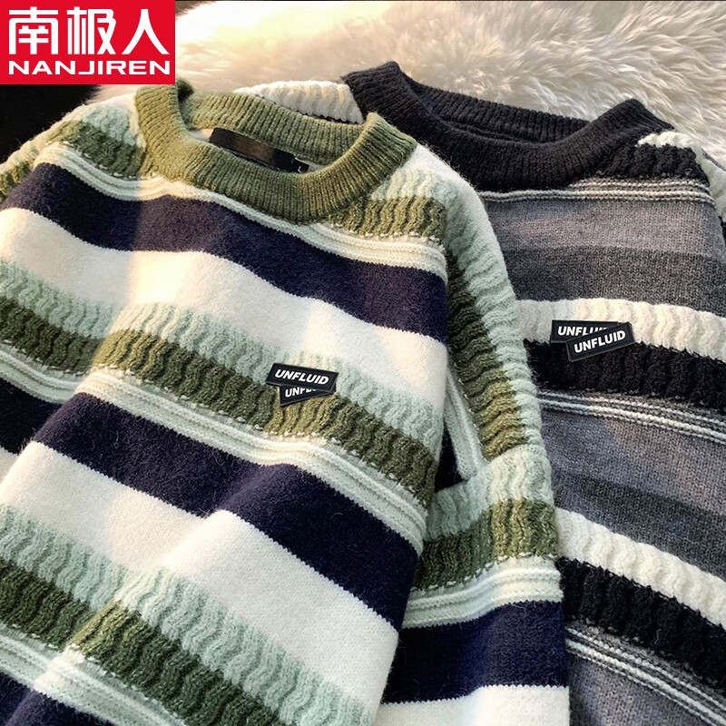 ���ڲ������ϼ��ˣ�Nanjiren������Բ��ë�����ﶬ�����������ϵ��ͷ��֯�����ɳ������ë���� ��ɫ 3XL